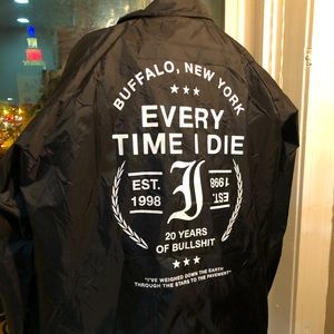 Hardcore Band ETID classic nylon jacket 2x merch